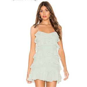 Lovers and Friends Cooper Mini Dress in Seafoam